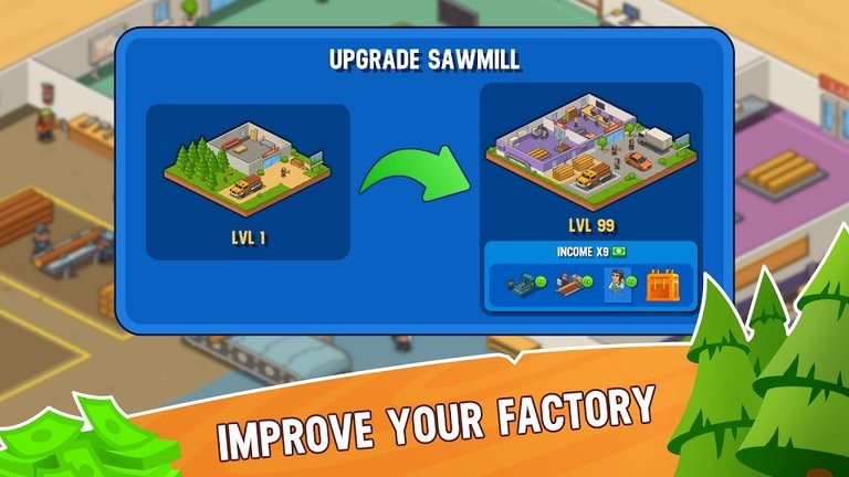 老师的两个大馒头叫什么游戏下载-老师的两个大馒头叫什么最新版(Lumber Idle)下载 v1.0.329 安卓版游戏画面3